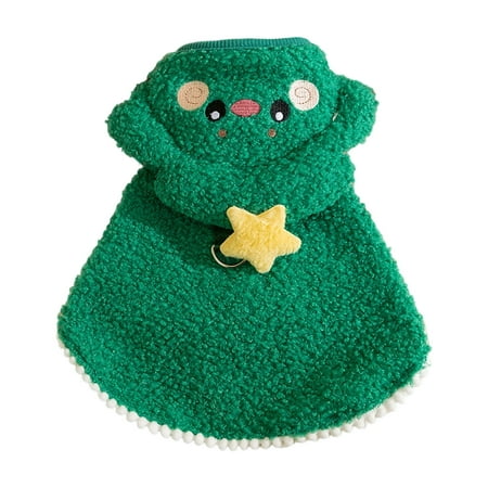 Pet Reindeer Costume For Dog Cats Warm Plush Capes With Rope Attachment Christmas Celebreation Dressingup Holiday Outfit