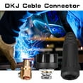 thumbnail image 1 of Welding Cable Connector,1Pcs DKJ35-50 Black European Quick Fitting Cable Connector Cable Connector Power Packed Performance, 1 of 9