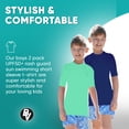 thumbnail image 5 of Boys 2-Pack UPF50+ Rash Guard Sun Swimming Short Sleeve Tee for Pool Beach Summer, 5 of 5