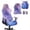 Purple Galaxy, variant on KUIFORTI Camouflage Hunting Deer Gaming Chair Covers Polyester Comfortable Gaming Chair Seat Cover with 2Pcs Armrest Slipcover for Home, Shop, Living Room, Office