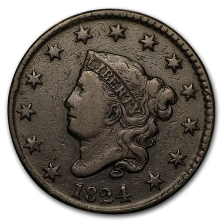 1824 Large Cent Fine