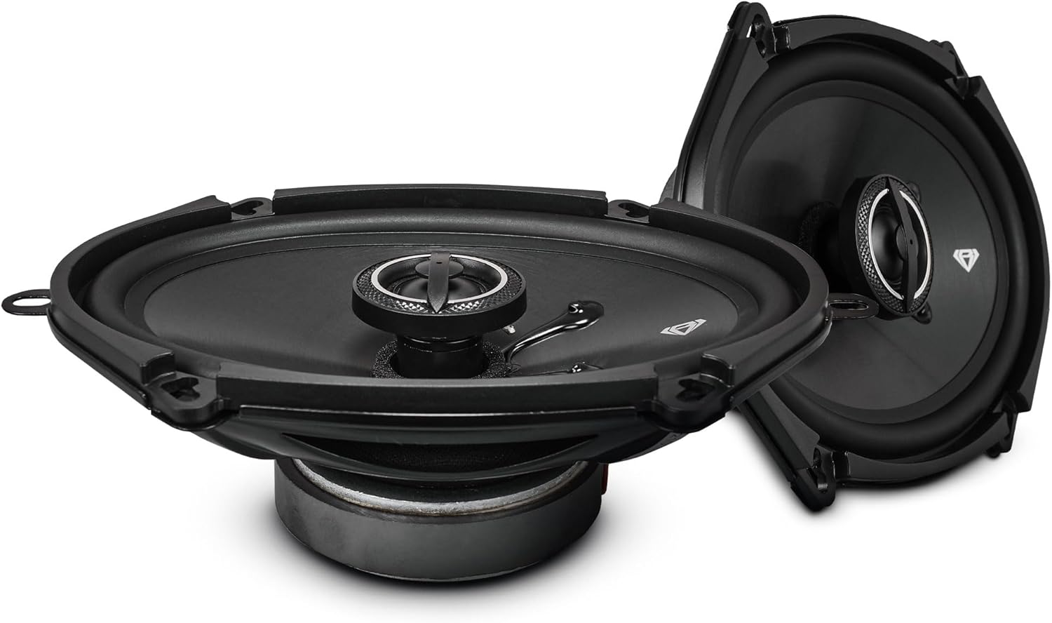 BLACK DIAMOND DIA-57.2 5x7" 2-Way Coaxial Car Speakers - 150W Max, 4-Ohm Car Audio Door Stereo Speakers (Pair)