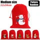thumbnail image 3 of 20/1 piezas de bolsas de terciopelo rojo para Navidad, bolsa con cordón para envolver dulces de Papá Noel, bolsa de almacenamiento para decoración de fiestas de Año Nuevo, 3 of 5