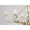 thumbnail image 5 of Muse 12-Light Chandelier in French Gold and White Cashmere by Breegan Jane, 5 of 5