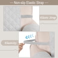 thumbnail image 6 of LUXSHARE HOME Reversible Oversized Sofa Cover for Pet Friendly Machine Washable Water Repellent Furniture Protector with Elastic Straps & Foam Rods, 3-Seat Size, Light grey/Light grey, 6 of 6