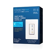Cree Connected Max Smart In-Wall Dimmer & Tunable Controller For Connected Max Smart Bulbs, Smart Dimmer Switch, Compatible with Any Connected Max Smart Bulb, Bluetooth + WiFi, White, 1 Dimmer Switch