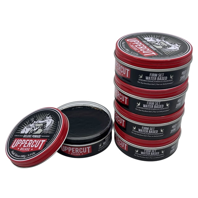 Uppercut Deluxe Pommade Tenue Forte Brillance Élevée 3,5 OZ Ensemble de 5