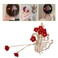 thumbnail image 4 of KAKOWELY Pinza para el cabello con borlas y perlas, pasador tradicional para peinar el cabello, accesorio para el cabello para mujer, 4 of 4