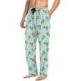 thumbnail image 5 of FREEAMG Pizza Slice Pajama Pants for Men, Men's Separate Bottoms, Comfortable Sleep Lounge Pj Pants, 5 of 7