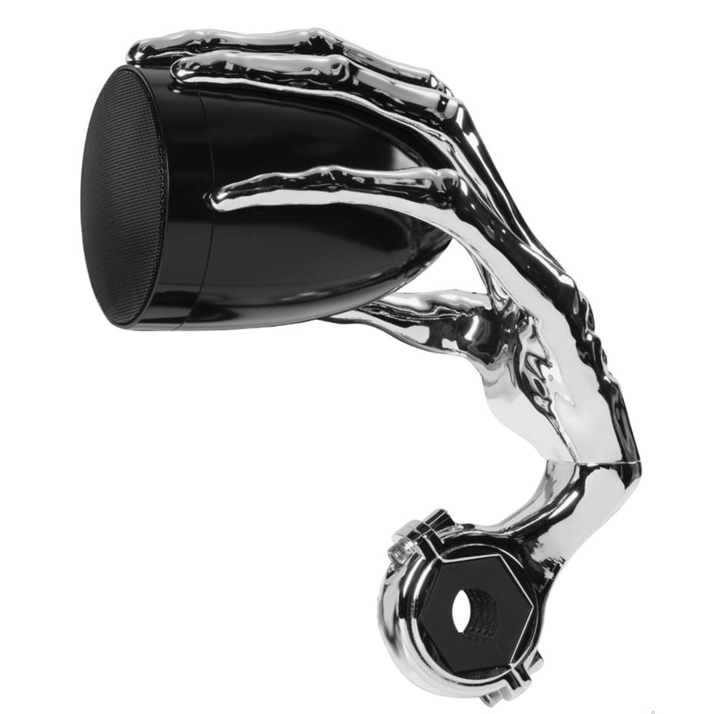 black motorcycle speakers