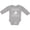 AC-Heather Grey, variant on Cowboy Silhouette Team Roping Rodeo Boys or Girls Long Sleeve Baby Bodysuit