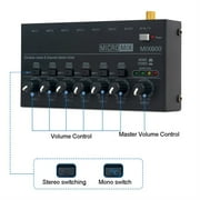 Aud**io Mixer 6 Channel Ultra-compact Low-noise Stereo Mini Sound Mixer For Home Studio Recording Live Outdoor Performance MIX600