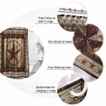 thumbnail image 6 of Western Farmhouse Waterproof Fabric Shower Curtain,Primitive Rustic Country Retro Texas Star Waterproof Fabric Shower Curtain for Bathroom Bathtubs Shower Curtains with 12 Hooks Small 36x78in, 6 of 8