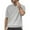 Grey, variant on Sngxgn Mens Shirt Short Sleeve Casual Polo Shirts for Men(Grey,XXXL)