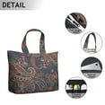 thumbnail image 3 of Retro Paisley Floral Ethnic Carry-On Bag - Interior Zippered Pocket & Elastic Pockets, 3 of 5