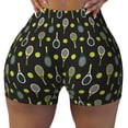thumbnail image 2 of Haiem Tennis Rackets No Front Seam Biker Shorts for Women Yoga Workout Gym Bike Shorts with Tummy Control Moisture-Wicking-Small, 2 of 9