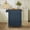 Blue, variant on HLR Small Kitchen Islands Table with Storage, Rolling Wood Microwave Cart on Wheels for Dining Room, White