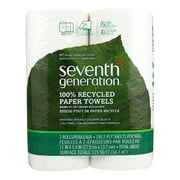 Seventh Generation Recycled Paper Towels - White - Case of 12 - 140 Sheets