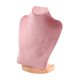 thumbnail image 3 of Exhibidor de collares, cadena, busto, soporte, decoración, almacenamiento, estante, presentación Terciopelo rosa de 23 cm, 3 of 9