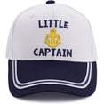 thumbnail image 1 of Captain Hat & First Mate | Matching Skipper Boating Baseball Caps | Nautical Marine Sailor Navy Hats, 1 of 3