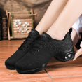 thumbnail image 7 of Women's Jazz Shoes Lace-up Sneakers - Breathable Air Cushion Lady Split Sole Athletic Walking Dance Shoes Platform, 7 of 7