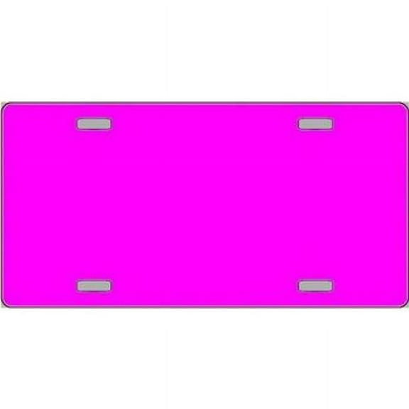 Hot Pink Blank License Plate