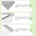 thumbnail image 4 of Phenofice Waterproof Mirror Sticker Silver Decorative Wall Decoration Bathroom 1Set, 4 of 8