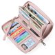 thumbnail image 5 of Cartera de mujer Sincero con bloqueo RFID de cuero cremallera alrededor color rosa, 5 of 5