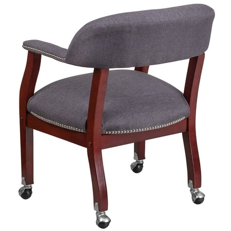 UPC: 0889142241416 | Flash Furniture Conference Chair with Accent Nail Trim and Casters