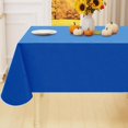 thumbnail image 1 of Rectangle Table Cloth x Wipeable Vinyl Tablecloths Protector Oil Spill Proof Plastic Table Cover for Dining Picnic Camping Outdoor, 1 of 6