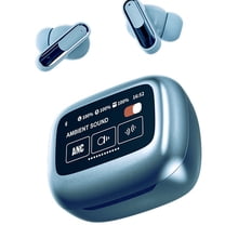 Wireless Earbuds, Bluetooth 5.3 in Ear Buds Light-Weight Headphones with Deep Bass Sound,48 Hours Playtime Headset,Clear Calls Earphones with Mics for Sports Workout(Blue)