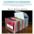 thumbnail image 6 of NICERIO White Plastic Accordion File Folder, Document Organizer for Home, Office, School, and Business Use, 6 of 6