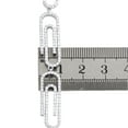 thumbnail image 6 of 10K White Gold Unisex Diamond Paperclip Link Statement Bracelet 8.25" 3.33 Ct., 6 of 9