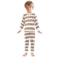 thumbnail image 3 of Christmas Pattern Decoration Cotton Pajamas 2 Piece Set Sleepwear Soft and Comfortable Homewear Nightwear, 3 of 7