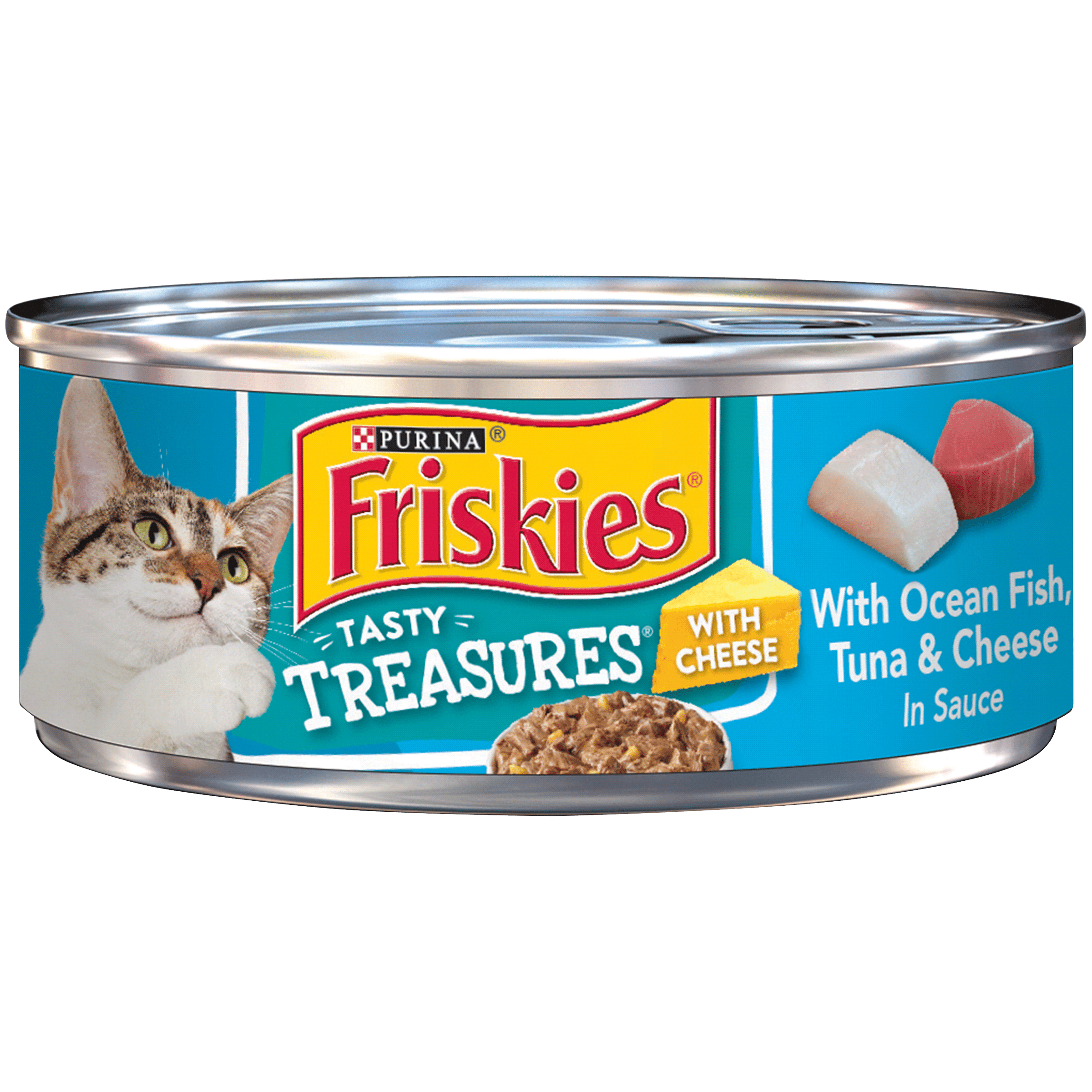 Friskies Pate Wet Cat Food Tasty Treasures With Ocean Fish Tuna 