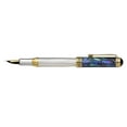 thumbnail image 5 of Xezo Xezo Maestro® 925 Sterling Silver Fountain Pen (Fine Nib) - Paua Abalone Cap, 18K Gold Plated, 5 of 8
