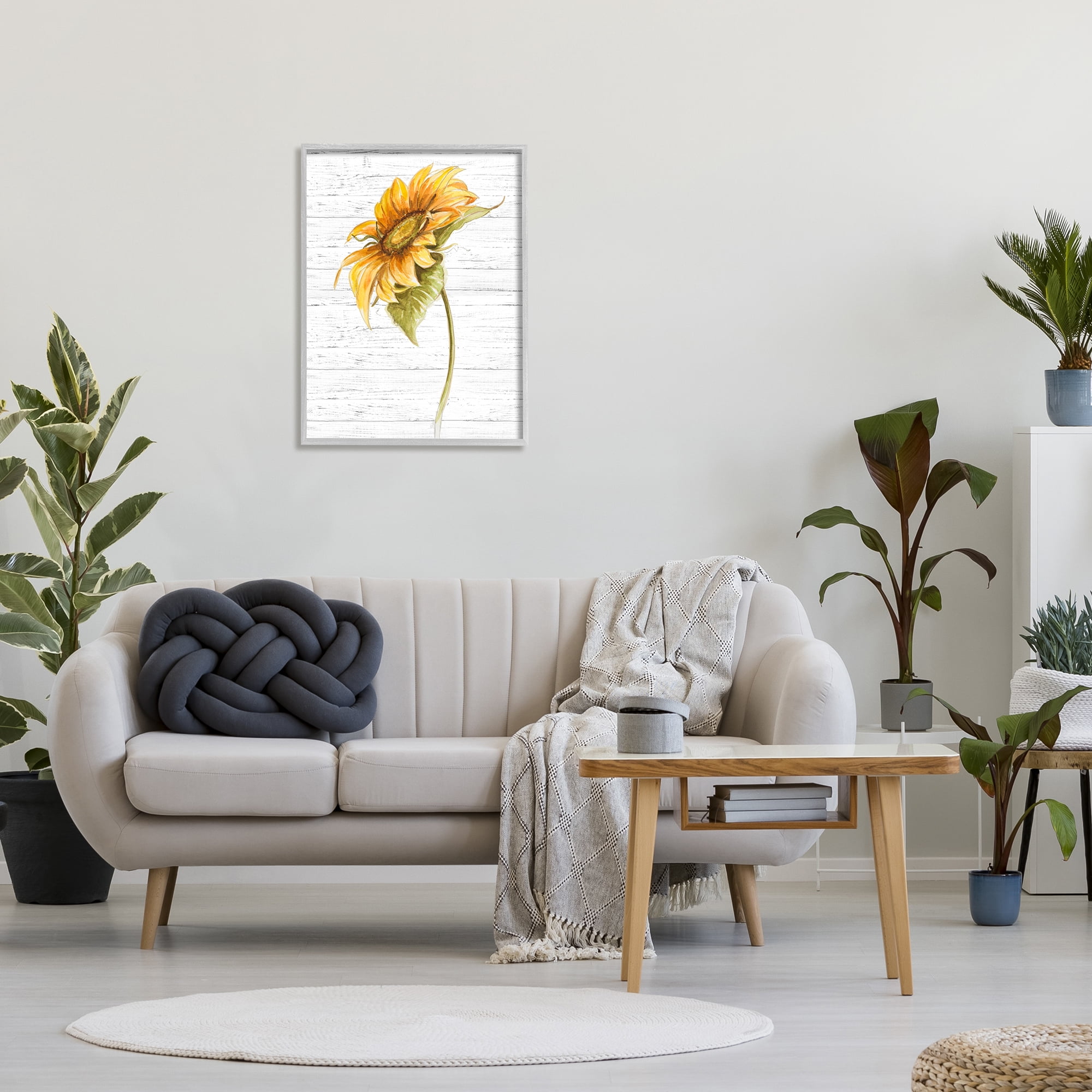 Stupell Industries Blooming Garden Sunflower Yellow Floral Country Pattern, 24 x 30, Designed by Patricia Pinto
