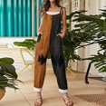 thumbnail image 5 of Evdexr Womens Halloween Jumpsuits 2026 Ghost Jack O Lantern Graphic Rompers Sleeveless Square Neck Wide Leg Overalls Casusl Wide Straps Costumes with Pockets 3XL, 5 of 7