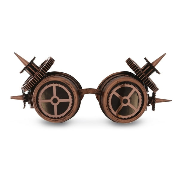 Attitude Steampunk Goggles Steam Punk Glasses Costume - Copper - Walmart.com