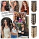 thumbnail image 2 of 4pcs Hair Extensions Soft Thick Synthetic Hair Extensions for Women for Daily Wear, 2 of 4