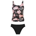 thumbnail image 6 of Erwazi Women's 2 Piece Tankini Set Printed Crew Neck Tank Top Padded Bra Top and Swim Bottoms Bathing Suit Sets, 6 of 6
