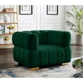 thumbnail image 3 of Meridian Furniture Gwen Green Velvet Chair, 3 of 5