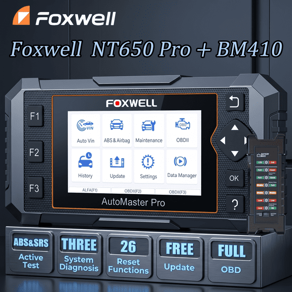FOXWELL OBD2 Scanner Car Diagnostic Tool w/ Gift: BM410