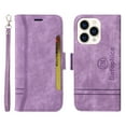 thumbnail image 6 of Allytech Case for iPhone 14 Pro 6.1",Leather Wallet Folding Case Kickstand and Detachable Strap Cash Pocket Credit Card Slots Magnetic Closure Compatible with iPhone 14 Pro,Purple, 6 of 8