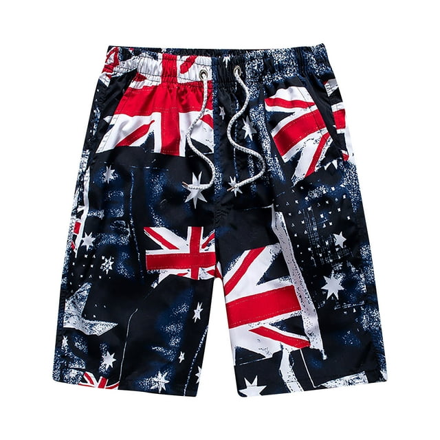 Birdeem Mens Holiday Style Printing Special Print Beach Quick Drying Casual Shorts.