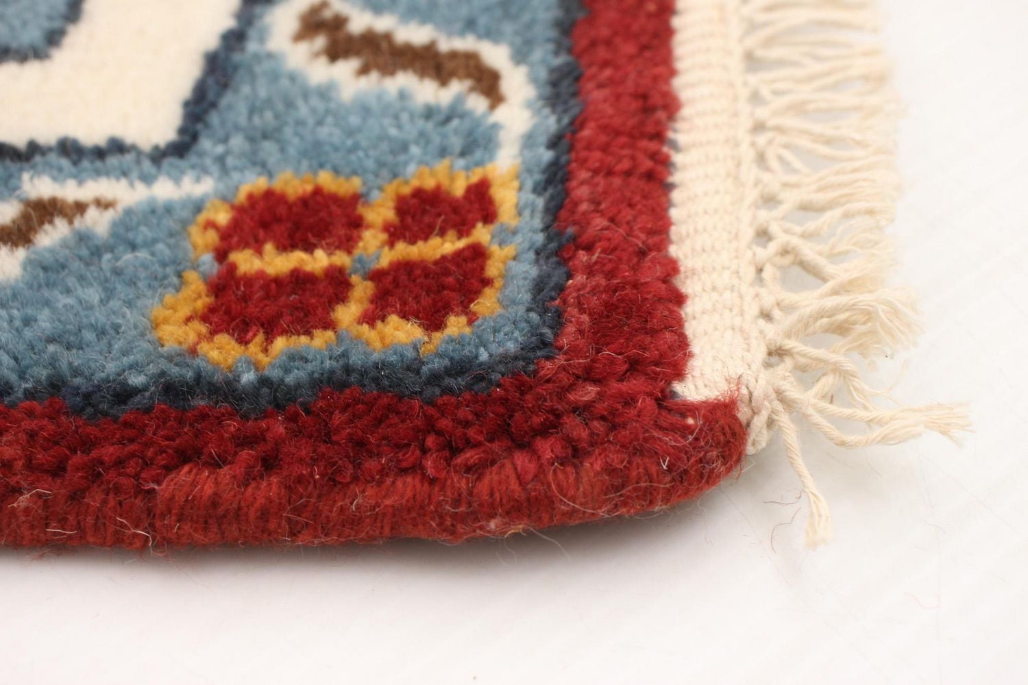 ECARPETGALLERY 100% Wool Traditional Indoor Area Rug for Entrance, Bedroom