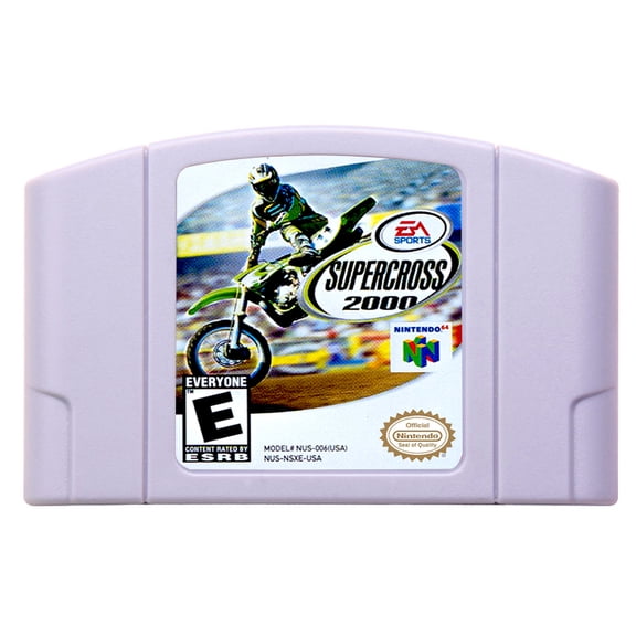 Video Games Compatible for the n64 console, replacement cartridge for Supercross 2000 NTSC