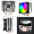 thumbnail image 1 of Ventiladores RGB Del Conector de 4 piezas Del Disipador de Calor Del Refrigerador de La CPU para LGA 1366 1156 1150 1151, Disipación de Calor Ráp Yotijar enfriador de cpu, 1 of 7