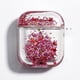 thumbnail image 1 of Estuche Protector Sincero para AirPods 1/2 Rojo Glitter Sparkle Quicksand Waterfall, 1 of 4