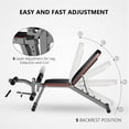 Weight Bench with Leg Extension and Leg Curl Adjustable Workout Bench